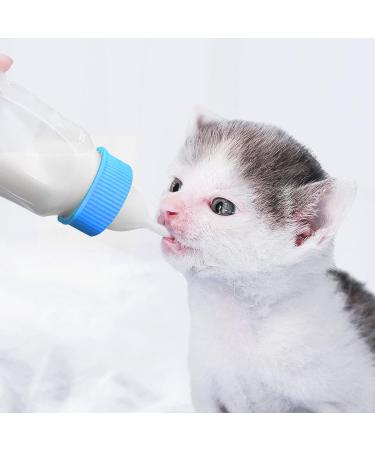 Shop 60 ml Pet Milk Bottle Kit - Includes Cleaning Brush & 3 Nipple Sizes for Kittens & Small Animals - Buy Online on GoSupps.com