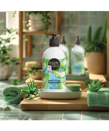 Softening Hand Soap with Organic Aloe & Milk - 500ml | Hydrating Gentle Cleansing | International Shipping Available - Buy Online on GoSupps.com