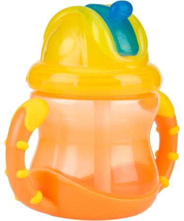 Nuby Two-Handle Flip N' Sip Straw Cup 8oz - Colors May Vary | BPA-Free Straw Sippy Cup - Buy Online on GoSupps.com