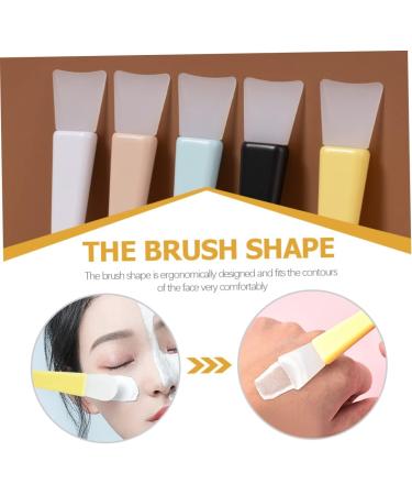 Angoily 2 Sets Mask Brush Cosmetic Beauty Tool Skincare Mask Foundation Brush Makeup Spoon Mud Mask Diy Makeup Facial Brush Facial Mud Brush Nursing Pp Sector Silicone Brush Miss - Buy Online on GoSupps.com