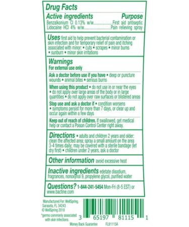 Bactine Max Pain Relieving Cleansing Spray 5 oz - Fast Relief Formula - Buy Online on GoSupps.com