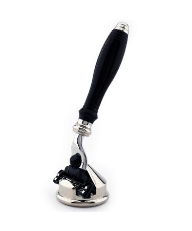 Triple edge of the shaving cartridge Razor Resin Handle cartridge included + elegant stainless steel stand