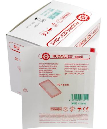 Noba Rudavlies Sterile Dressing Plaster - Wound Care 10x6cm 50 Pieces | International Shipping - Buy Online on GoSupps.com