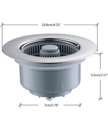 3 In 1 Sink Strainer With Upgraded Stopper Easy Filtration & Fast Draining Versatile Kitchen Sink Plug Simple Installs 3 In 1 Sink Filter - Buy Online on GoSupps.com