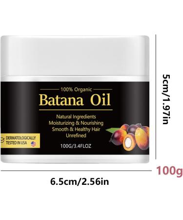 Batana Oil for Hair Growth | Dr. Sebi Batana Oil from Honduras | Raw Natural Hair Growth Oil for Hair Growth and Thickness | Hair Loss Treatments for Women Men - Buy Online on GoSupps.com