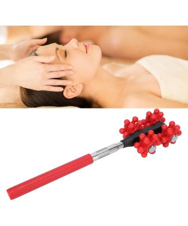 Telescopic Massage Stick - Pain Relief Roller for Sore Muscles | Back Massager for Men & Women (Red) - International Shipping Available - Buy Online on GoSupps.com