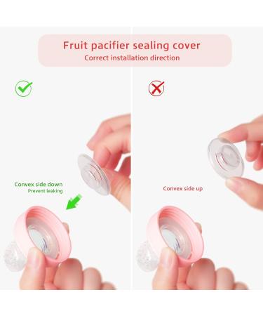 Termichy Baby Weaning Spoons Set + Silicone Pacifier and Fruit Feeder | Infant Feeding Spoon for Teething Baby | Baby Food Dispensing Spoon | 90ML+30ML | Pink - Buy Online on GoSupps.com