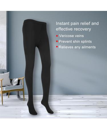 Buy XL Black Compression Stockings for Men & Women - Thigh High Pain-Relieving Tight-Fitting Socks - Buy Online on GoSupps.com