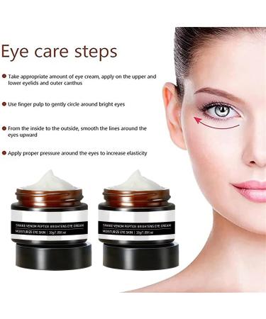 Verfons 2pcs Snake Venom Firming Eye Cream Kit | Anti Aging Treatment for Eye Bags, Fine Lines & Wrinkles - Buy Online on GoSupps.com