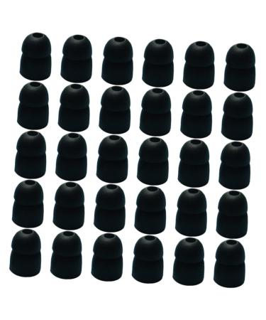 SUPVOX 50pcs Earphone Cover Headphones for Silicone Gauges for Ears Earphone Replacement Tips Earbuds Earbud Cover Replacement Earphone Tips Cap Accessories Invisible Black 1 Count (Pack of 1)