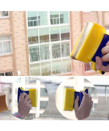 Window Cleaning Brush Double Sided Window Glass Cleaner Home Glass Wiper Brush Cleaning Tools Wiper Scraper Cleaner Door Window Track Cleaning - Buy Online on GoSupps.com