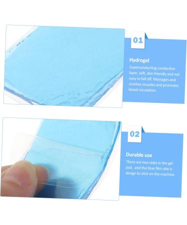 Fomiyes 30-Piece Leaf Gel Pads for Abdominal Stimulators - Hydrogel Replacement Pads Transparent Adhesive Accessories 6.00x4.00cm - Buy Online on GoSupps.com