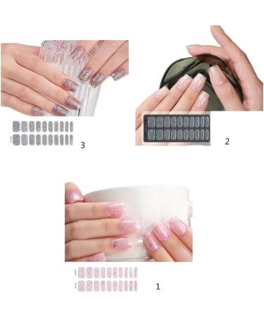 Bottone Long lasting Semi-Cured Gel Nail Strips Easy Application Manicure Stickers Perfect for Nail Art BSS0243 - Buy Online on GoSupps.com