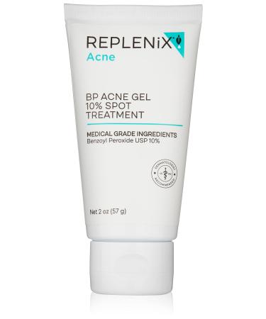 Replenix Benzoyl Peroxide Acne Gel Spot Treatment - Maximum Strength  Medical Grade 10% Benzoyl Peroxide Acne Treatment  Pimple Cream  Oil-Free 10% Gel