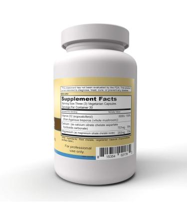Priority One Vitamins Cal Mag + D2 90 Vegetarian Capsules - Vegan Calcium Magnesium Supplement for Strong Bones - Buy Online on GoSupps.com