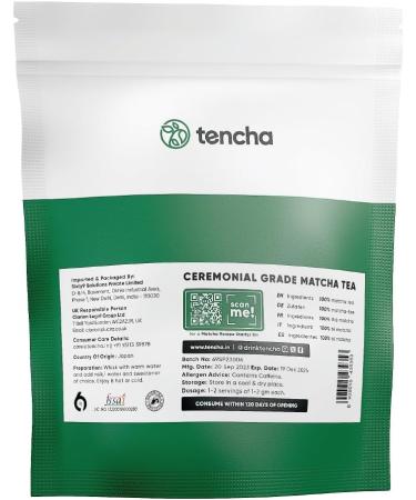 Tencha Matcha Ceremonial Grade Green Tea Powder - Vegan, No Artificial Sweeteners (50 Servings) - Sourced from Shizouka, Japan - Buy Online on GoSupps.com