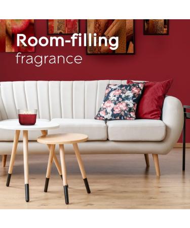 Glade Scented Candle Apple Cinnamon Limited Edition 3-Wick Candle Air Freshener Infused with Essential Oils for Home Fragrance 1 Count (Packaging May Vary) - Buy Online on GoSupps.com