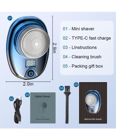 MiNi Electric Shaver 2024U pgradeMini Electric Razor Pocket Size Portable USB Rechargeable Waterproof Shavers Easy One-Button Use Suitable for Men (Gold) - Buy Online on GoSupps.com