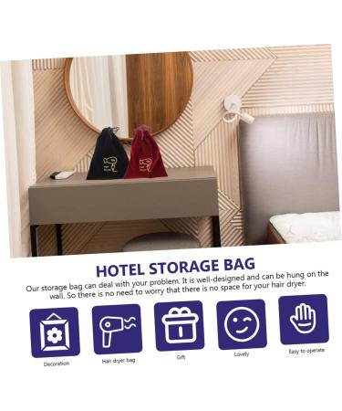 STOBOK 8 Pcs Storage Bag Travel Organizer Bags Hair Dryer Bag Drawstring Hair Dryer Carriers Bracket 36.5X26.5X1CMx2pcs Assorted Colorx2pcs - Buy Online on GoSupps.com