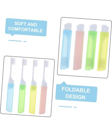 Solustre Folding Toothbrush - Travel & Camping Toothbrush for Braces | Portable Oral Care Tool - Buy Online on GoSupps.com