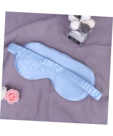 Silk Sleep Eye Mask | Adjustable Comfortable Blindfold for Sleeping & Travel | Blue | 1 Count - Buy Online on GoSupps.com