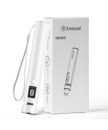 Electric Massage Itch Reliever 2-in-1 Itch Relief with USB Rechargeable 3 Kinds of Temperature and Vibration Fast Itch Relief with Summer Outdoor Gadget White