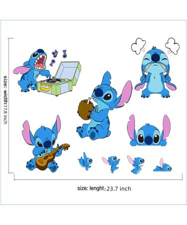 Lilo and Stitch 3D Wall Stickers - Children Cartoon Decals for Bedroom Decor - 16.5X23.6 inch - Buy Online on GoSupps.com