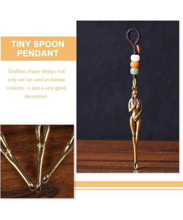 LUOZZY 3pcs Retro Brass Ear Spoons | Reusable Ear Picks with Buckle Key Ring - Buy Online on GoSupps.com