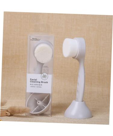 Manual Face Brush - Deep Cleansing Facial Brush & Scrubber for Radiant Skin | Pore Cleanser & Skincare Tool with Holder - Buy Online on GoSupps.com