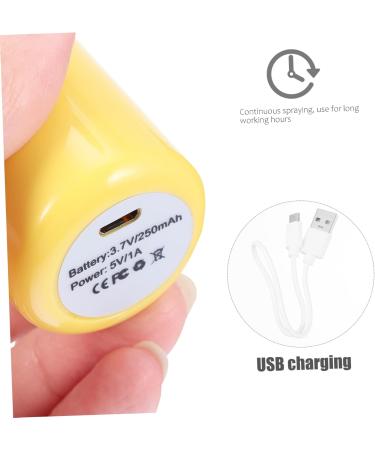 CANIGHT Moisturizer Cute Handheld Fan and Humidifier Aromatherapy Diffuser Plastic Material Yellow 3.8x3.8x10.8cm - Buy Online on GoSupps.com