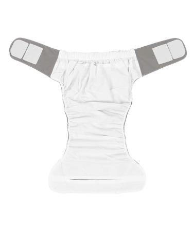 Swimming diapers for adults waterproof washable reusable cloth diapers for adults older people (unit size (fits for a waist size) diapers gray unit size (fits for a waist size
