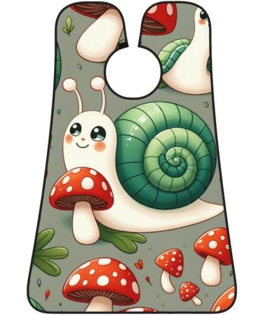 Augenstern Men's Shaving Apron - Snails & Mushrooms Pattern | Beard Bib for Easy Clean-Up - Buy Online on GoSupps.com