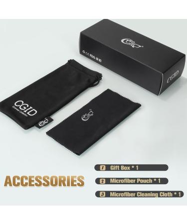 Buy CGID CN79 Classic Nerd Glasses - Vintage 40s 50s Panto Style with Clear Lens - International Shipping Available - Buy Online on GoSupps.com