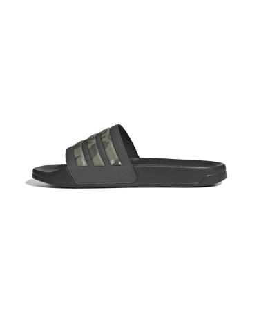 adidas Unisex Adilette Shower Slides 44 2/3 EU Shadow Olive Putty Grey Olive Strata