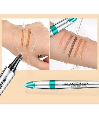 Blapee Eyebrow Pencil Blapee Waterproof Makeup Eyebrow Pen Blapee Eyebrow Microblading Pen Micro 4 Point Brow Pen (01#-2pcs) - Buy Online on GoSupps.com