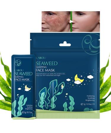 AKARY Seaweed Sleeping Mask Face Mask SkinCare Hydrating Soothing & Moisturizing Facial Masks for Puffy Eyes and Dark Circles Beauty Mask For All Skin Type