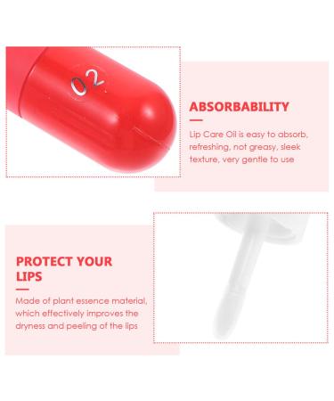 FOMIYES 2pcs Moisturizing Lip Enhancer Oil Plant Extracts Hydrated Plumping Lip Care for Smooth Gorgeous and Strawberry Flavors Natural Moisturizer and Care - Buy Online on GoSupps.com