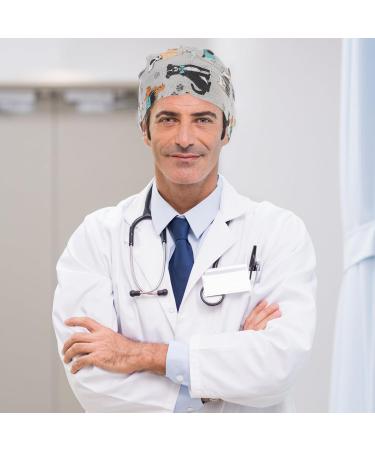 PRETYZOOM Surgical Scrub Cap Surgical Hat Cotton Adjustable Scrub Hat Doctor Nurse Cap for Women Men - Buy Online on GoSupps.com