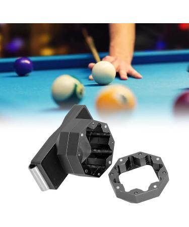 VGEBY Aluminum Cue Chalk Holder Clip - 3 Layers Octagon Billiard Pool Cue Chalk Box - Black | Universal Billiard Accessories - Buy Online on GoSupps.com