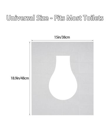 Ma Chrie Disposable Toilet Seat Cover 60 Pcs - Extra Large, Flushable, Travel & Pocket Size - Buy Online on GoSupps.com