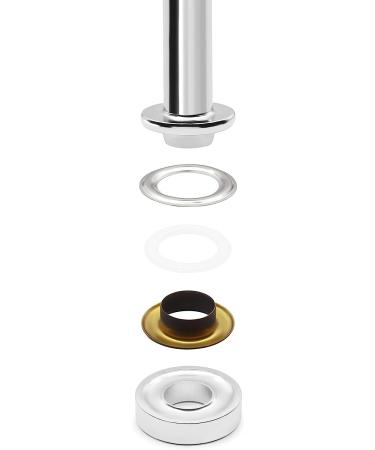 Dritz 740-1-T Fashion Grommet Kit 1/2-Inch 8-Sets - Black, Complete with Tools - Buy Online on GoSupps.com