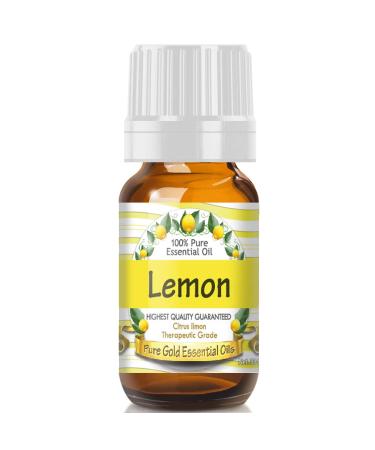 Pure Gold Essential Oils - Lemon Essential Oil - 0.33 Fluid Ounces