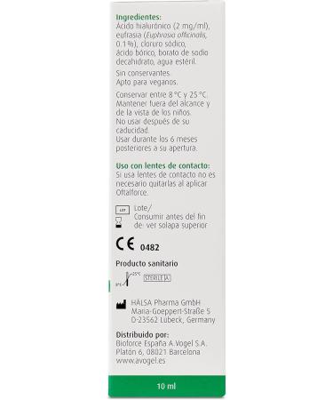 AVOGEL OFTALFORCE gotas para ojos secos is a readyused liquid formula for frequent intake It is used as advised on the label The content is 10 ml The formula is designed - Buy Online on GoSupps.com