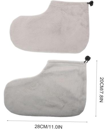 Housoutil 1 Pair Wax Warm Foot Cover Paraffin Bath Liner Heated Gloves Paraffin Booties Easy Liner Bathing Foot Cover Paraffin Wax Foot Covers Spa Cotton Mittens Protector 28X20X0.9CM Grey - Buy Online on GoSupps.com