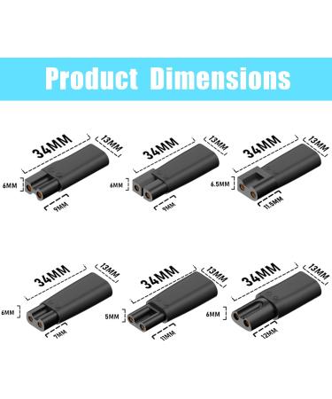 9-Piece Improved Razor Charger Set - 5V USB C Charging Cable & Power Adapter for Hair Clippers Razors Beard Cutters & More - Universal Compatibility - Buy Online on GoSupps.com