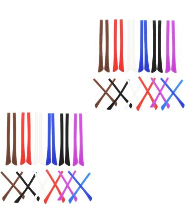 jojofuny children 24 pairs of glasses controls comfortable ironing ends made of silicone rubber tips for glasses brackets.