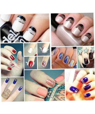 Yeory Nail Art Strip Tape Silver Nail Art Striping Tape Line Nail Art Decoration Sticker Foil Tips Tape Line for DIY Nail Art Silver Sticker Nail Line Nail Art Stripes Nail Line Stickers - Buy Online on GoSupps.com