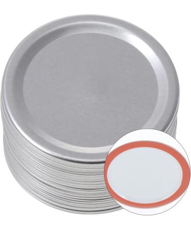 Milisten 24pcs Tinplate Split Cover Ball Jar Lids Tinplate Mason Jar Covers Secure Canning Jar Cap Stainless Can Cover Wide Mouth Canning Lids Sealing Can Caps Spherical Clamshell Bottle - Buy Online on GoSupps.com