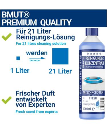 BMUT 1L Wiping Robot Cleaning Agent Concentrate - Fresh Fragrance Strip-Free Foam Arm Suction Wiper - Soil Cleaner | International Shipping Available - Buy Online on GoSupps.com