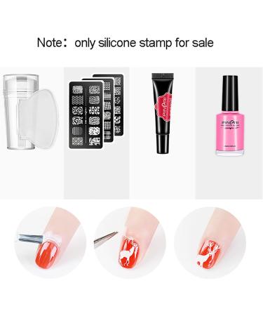 Shengping88 Nail Art Kit - 2 Silicone Plates for DIY Manicure & Transfer Designs | International Shipping Available - Buy Online on GoSupps.com
